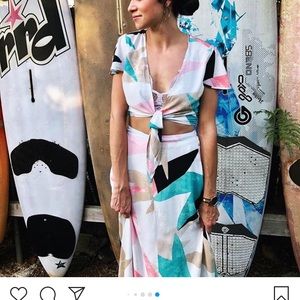 LuLus 2 piece maxi dress